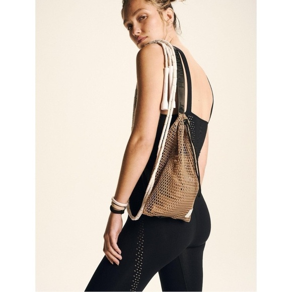 Free People FP Movement Mini Mesh Sling Bag in Lapis Royal Blue NWOT New - Picture 15 of 16